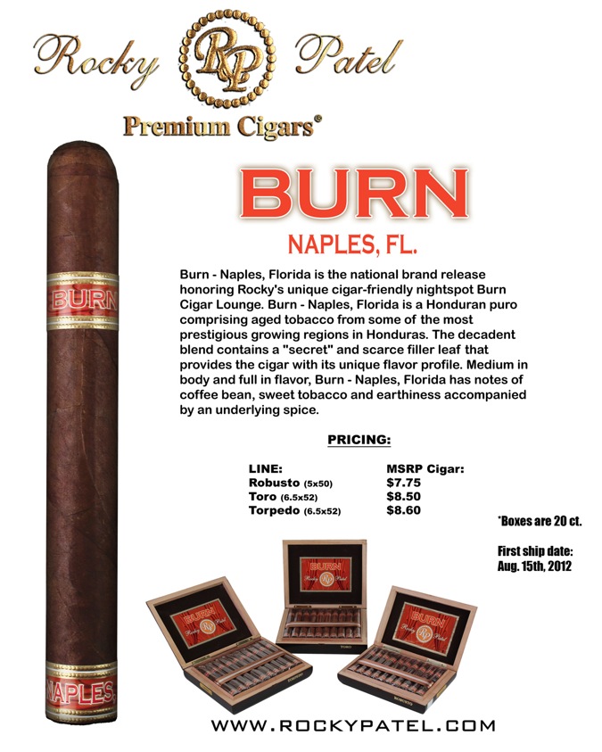 Rocky Patel Launches Burn